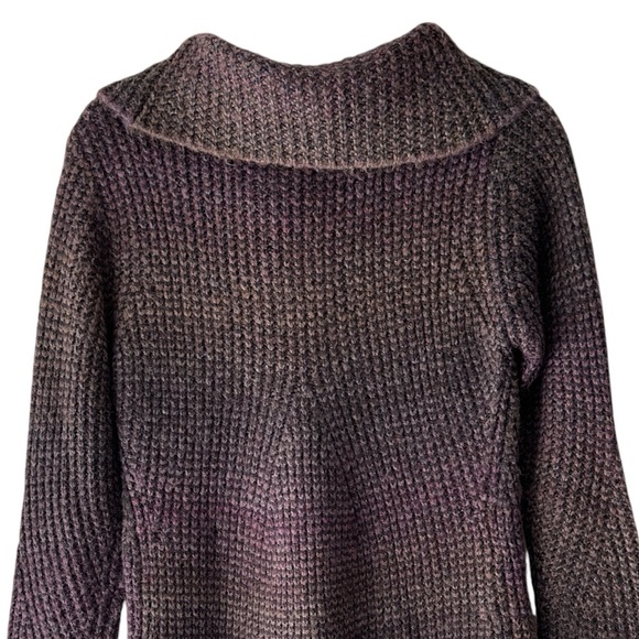 PRANA | HUNTER PLUM TUNIC SWEATER OVERSIZED TURTLENECK NECK CHUNKY KNIT | MEDIUM - Picture 7 of 9